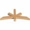 Ekena Millwork Alberta Smooth Timber Gable Bracket, Western Red Cedar, 48"W x 24"H x 3 1/2"D x 3 1/2"F, 12/12 Pitch GBW048X24X0404ALB00SWR - alternate 5